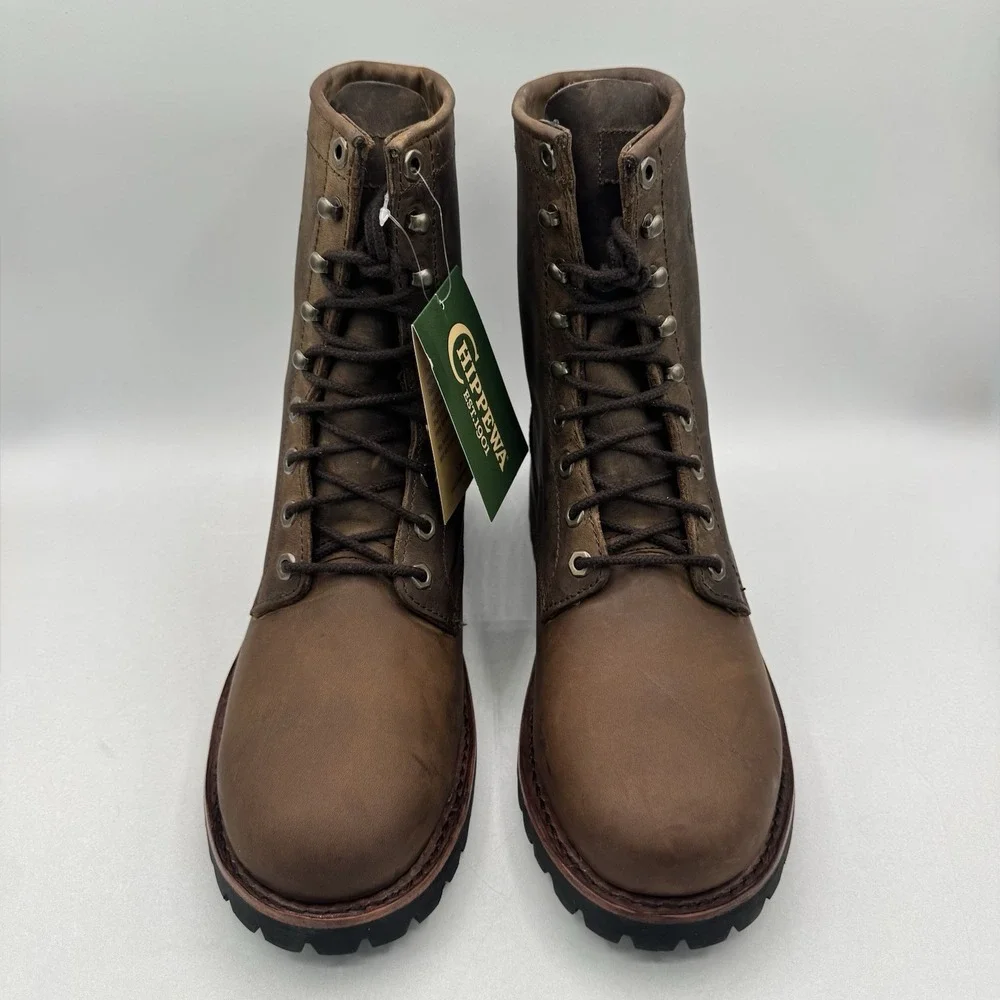 Chippewa Wood Classic 2.0 Boots Men's Size 10.5 D Brown Leather Soft Toe - Picture 11 of 16